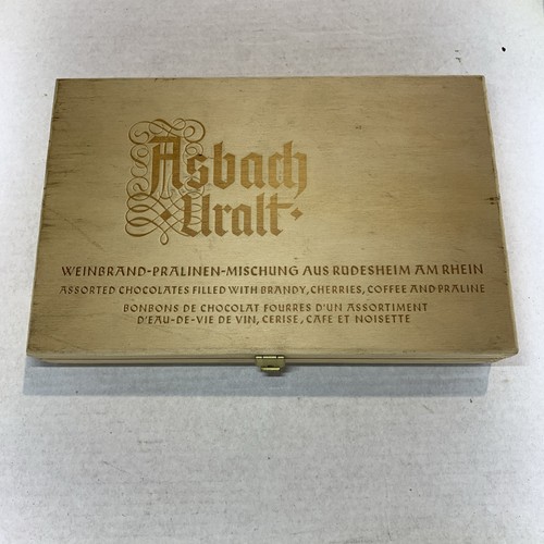 Alte dose holzkiste asbach - alte, holzkiste,